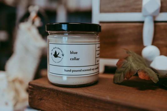 The Dusty Sparrow Candle Blue Collar