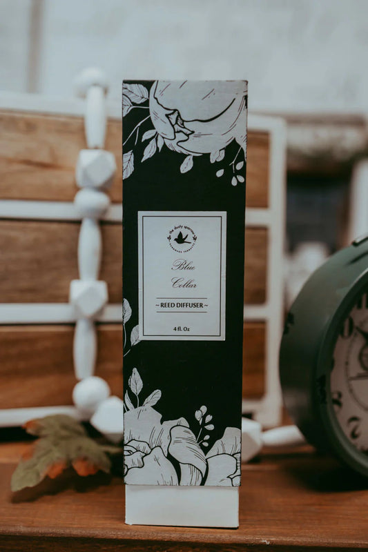 The Dusty Sparrow Reed Diffuser Blue Collar