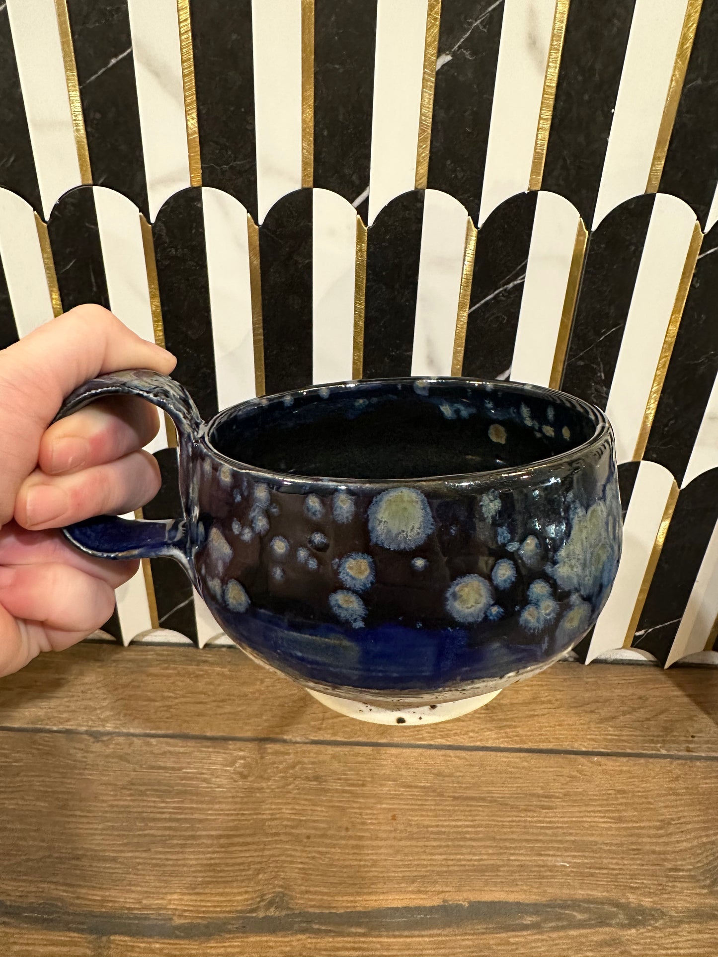 Large Pottery Ceramic Mug