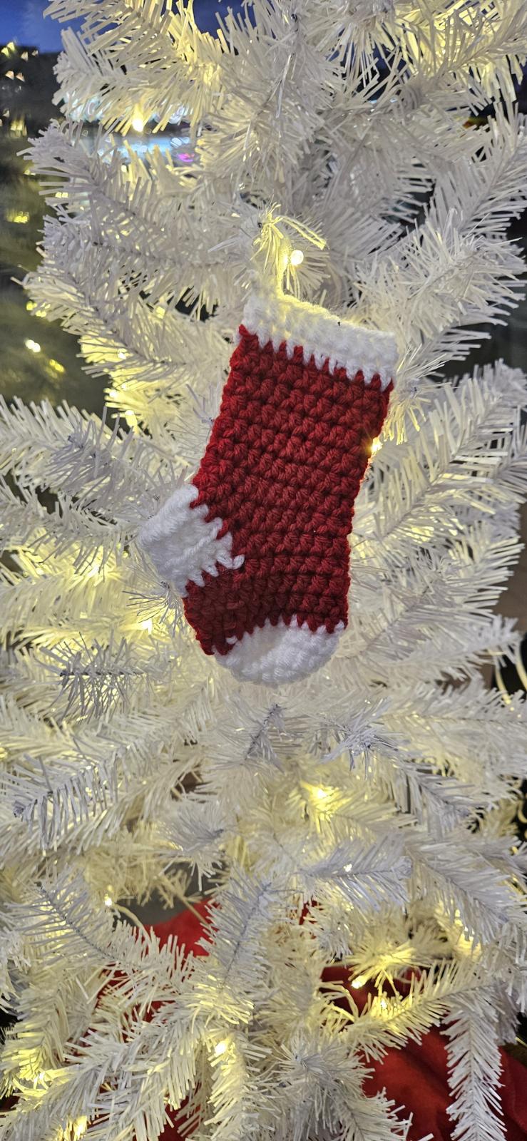 Crochet Stocking Ornament