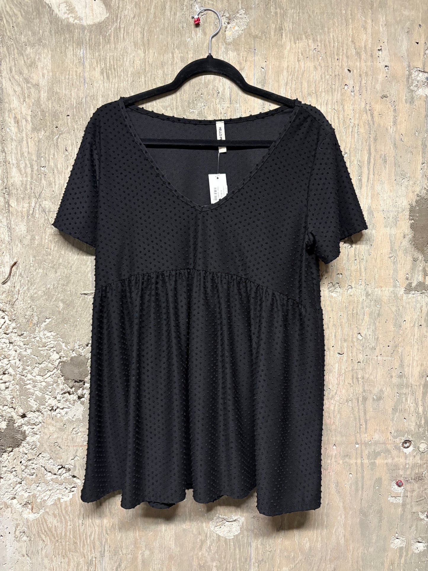 Hello Miz Maternity Top Black - Size Large NWT