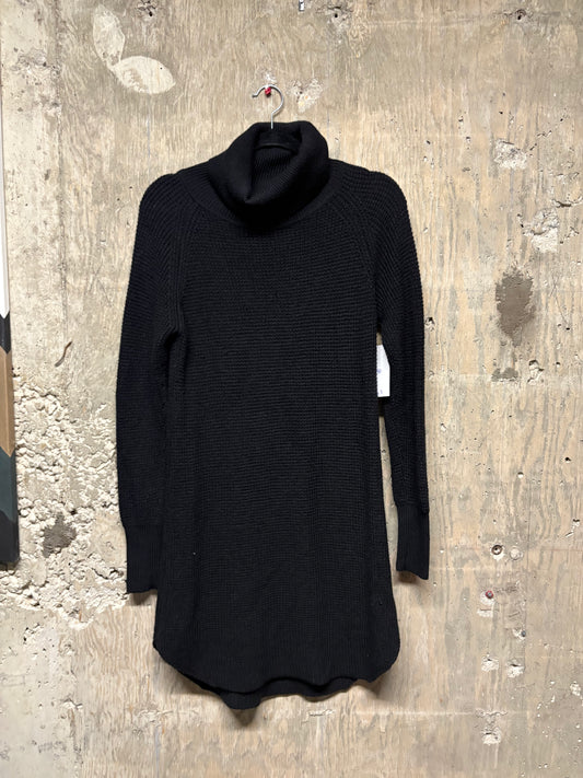 Wilfred Knit Turtleneck Dress Black - Size Small