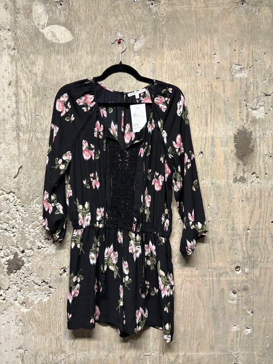 Daniel Rainn Floral Romper - Size Large