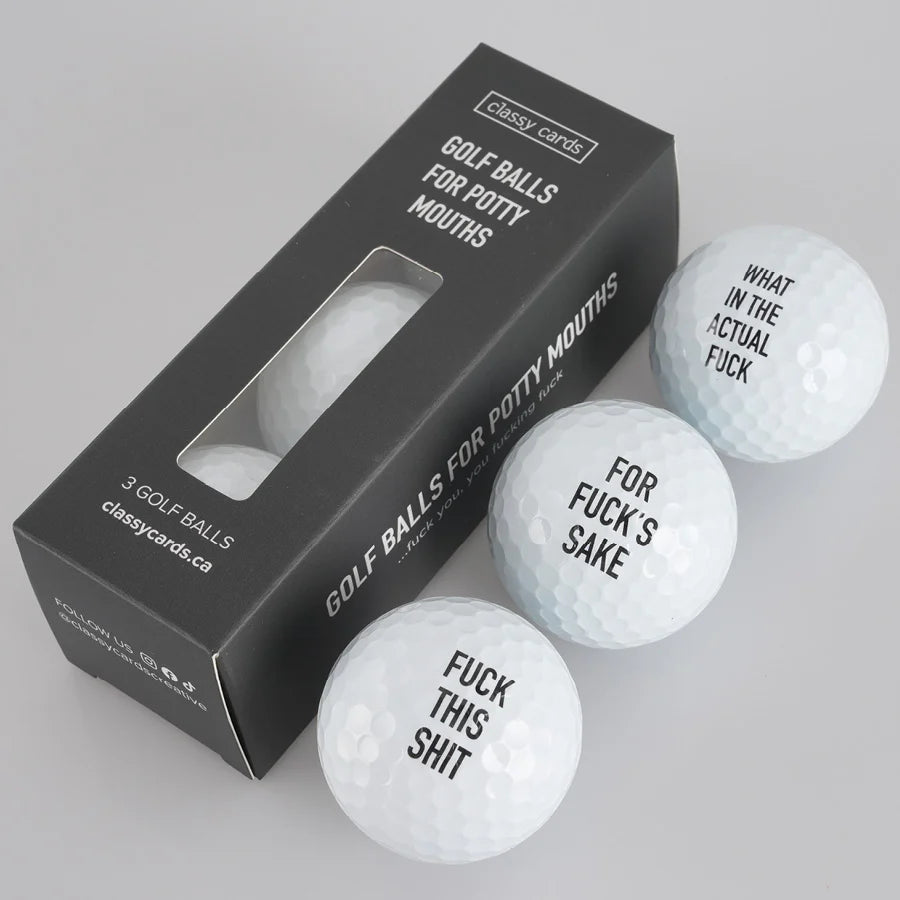 Golf Balls for Potty Mouths