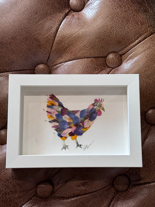 Floral Garden Art - Chicken