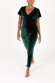 Smash + Tess Green Velvet Romper XXL