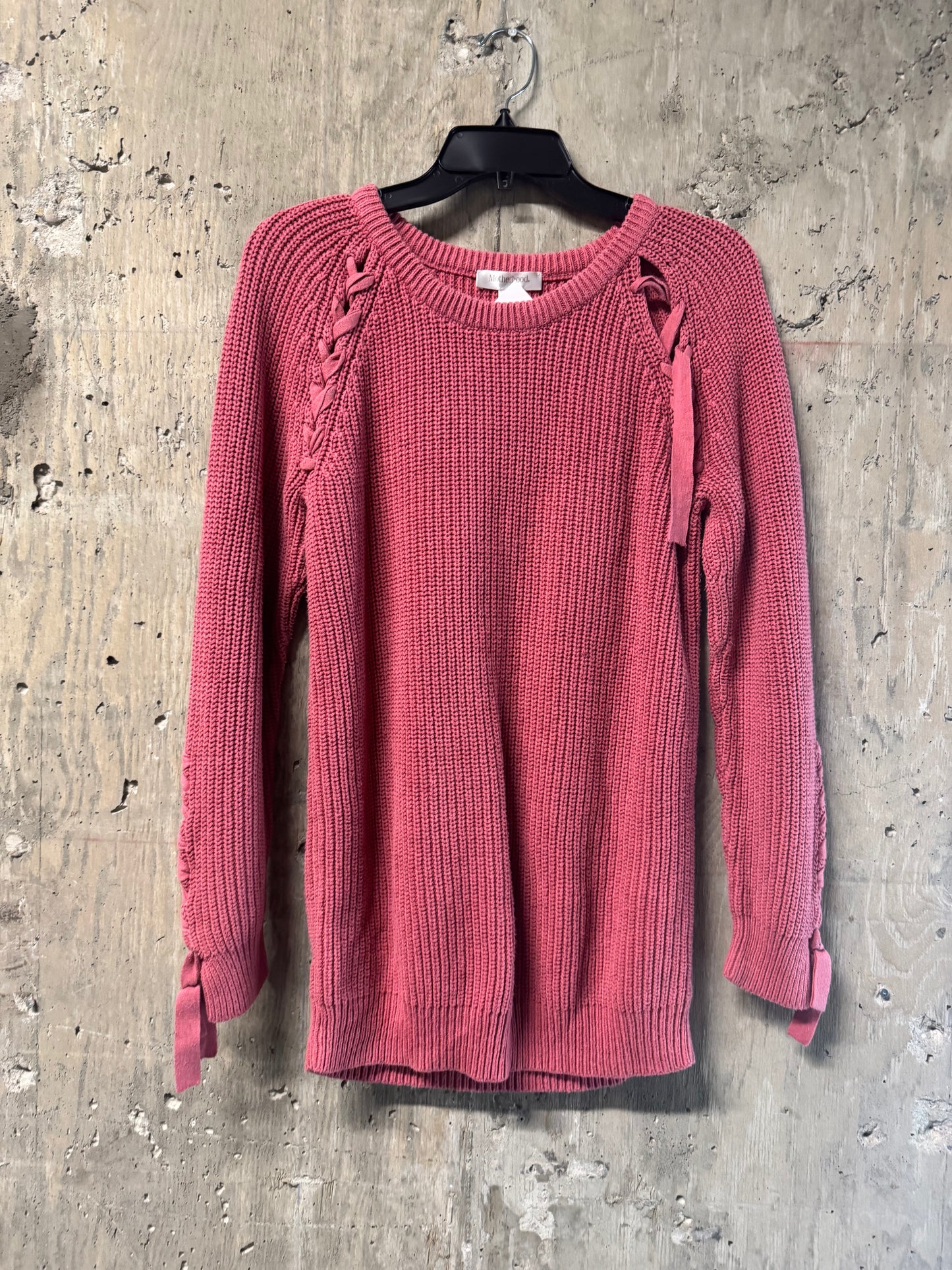 Motherhood Maternity Long Sleeve Shirt Pink Large