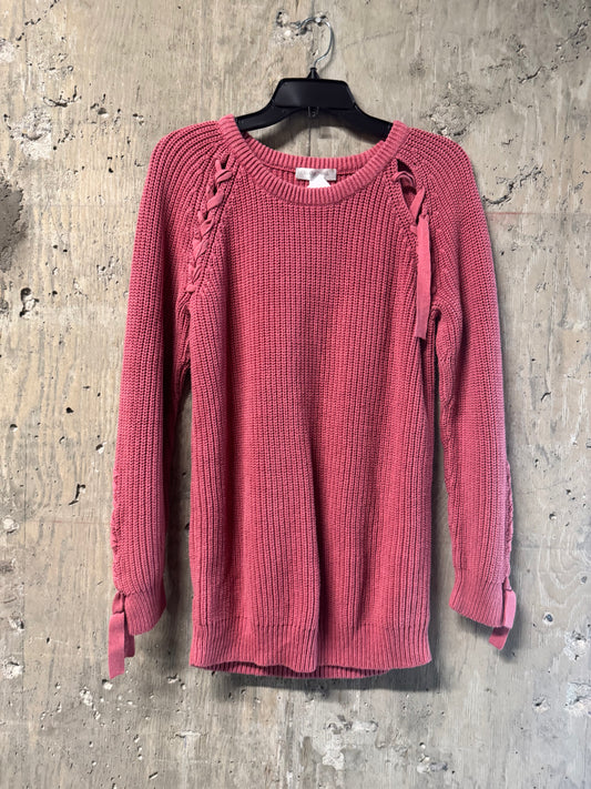 Motherhood Maternity Long Sleeve Shirt Pink Large