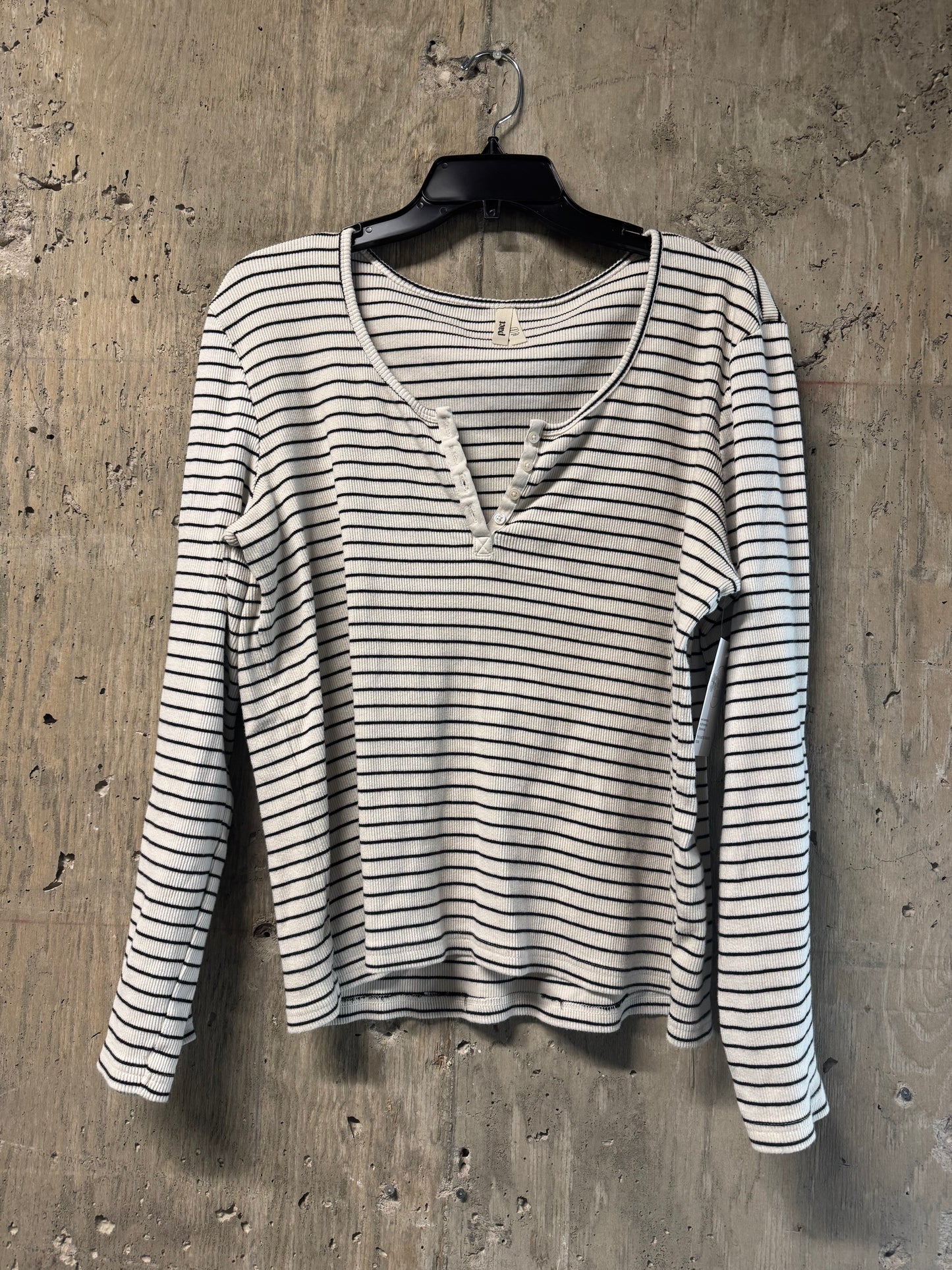 Pact Stripe Long Sleeve Shirt XXXL