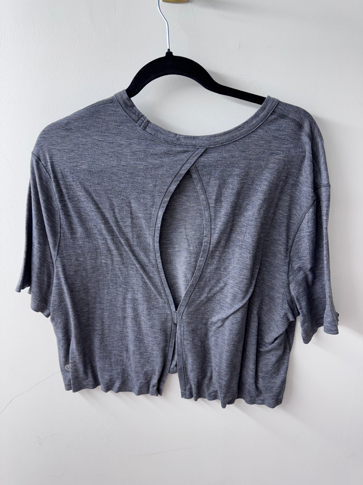 Lululemon Intended Short Sleeve Heathered Dark Cobalt - Size 6