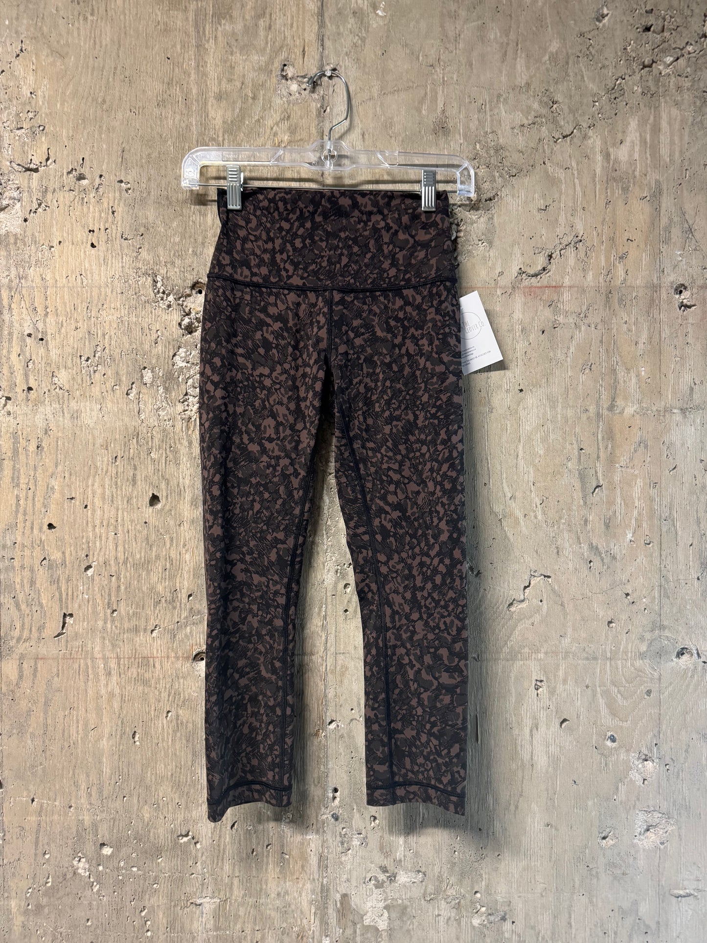 Lululemon Align Wild Thing Came Brown Nulu Material Size 4