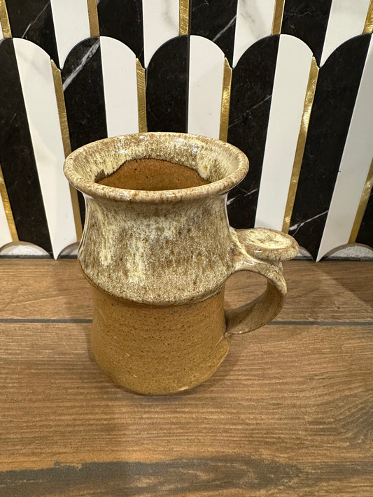 Pottery Mug with Thumb Rest