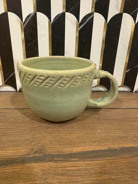 Sage Green Pottery Mug