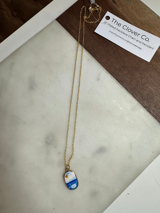 18” Pendant Necklace - Ocean