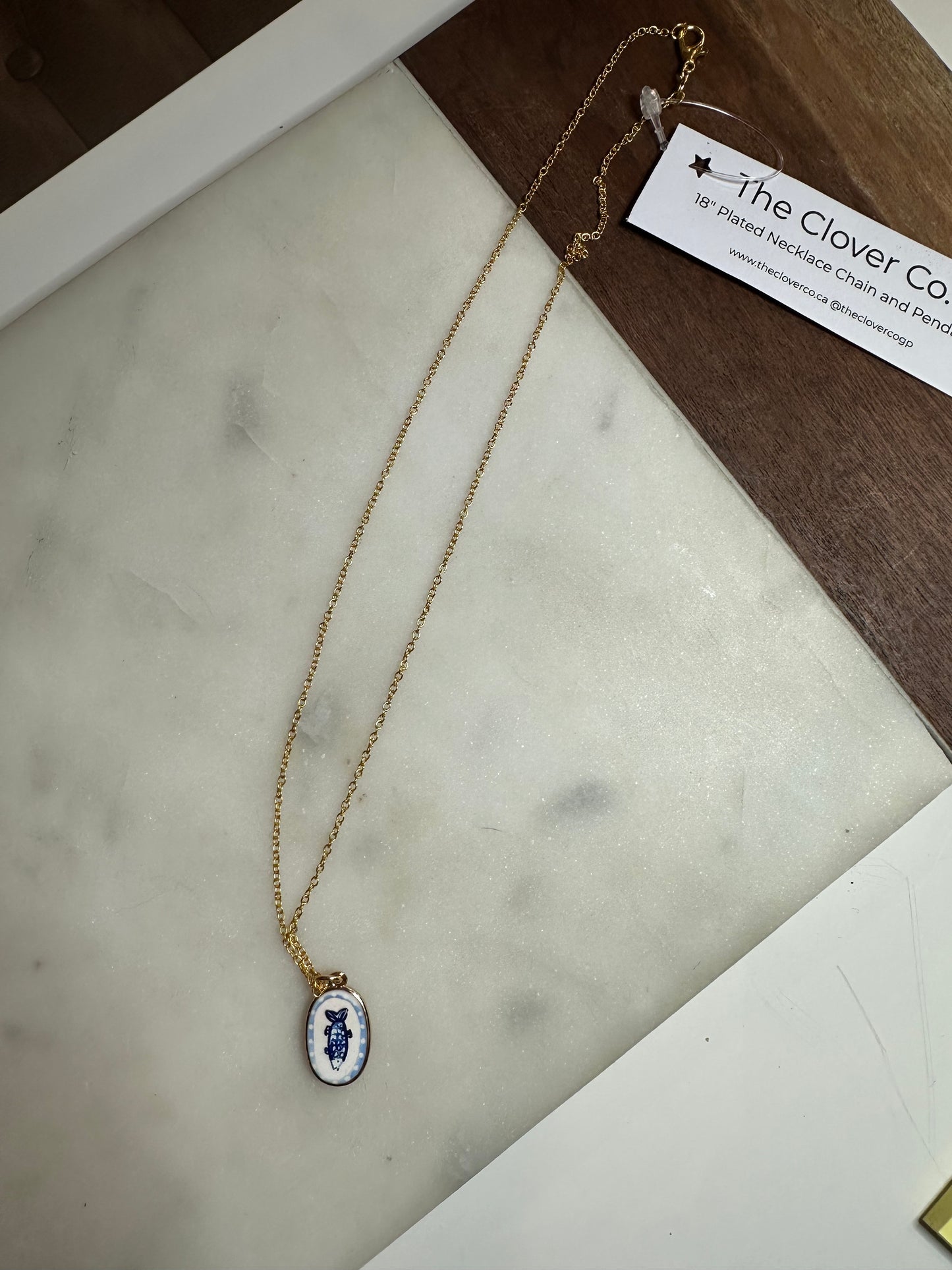18” Necklace with Fish Pendant
