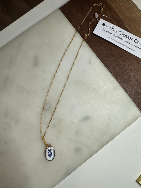 18” Necklace with Fish Pendant