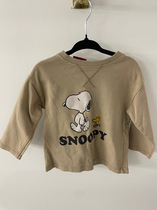 Zara Kids Snoopy Crew Neck - Size 9/12 Months