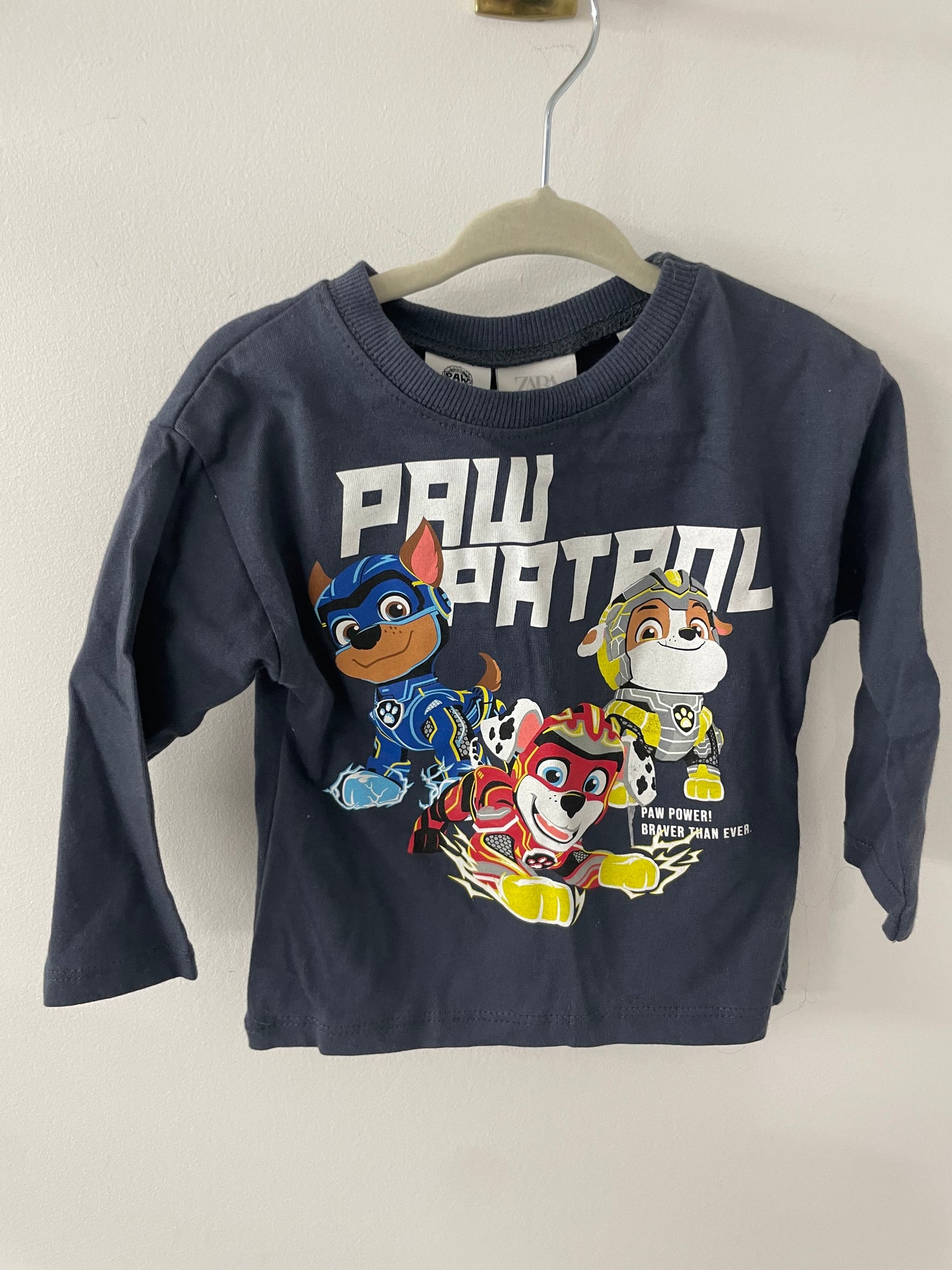 Zara Kids Paw Patrol Long Sleeve - Size 9/12 Months