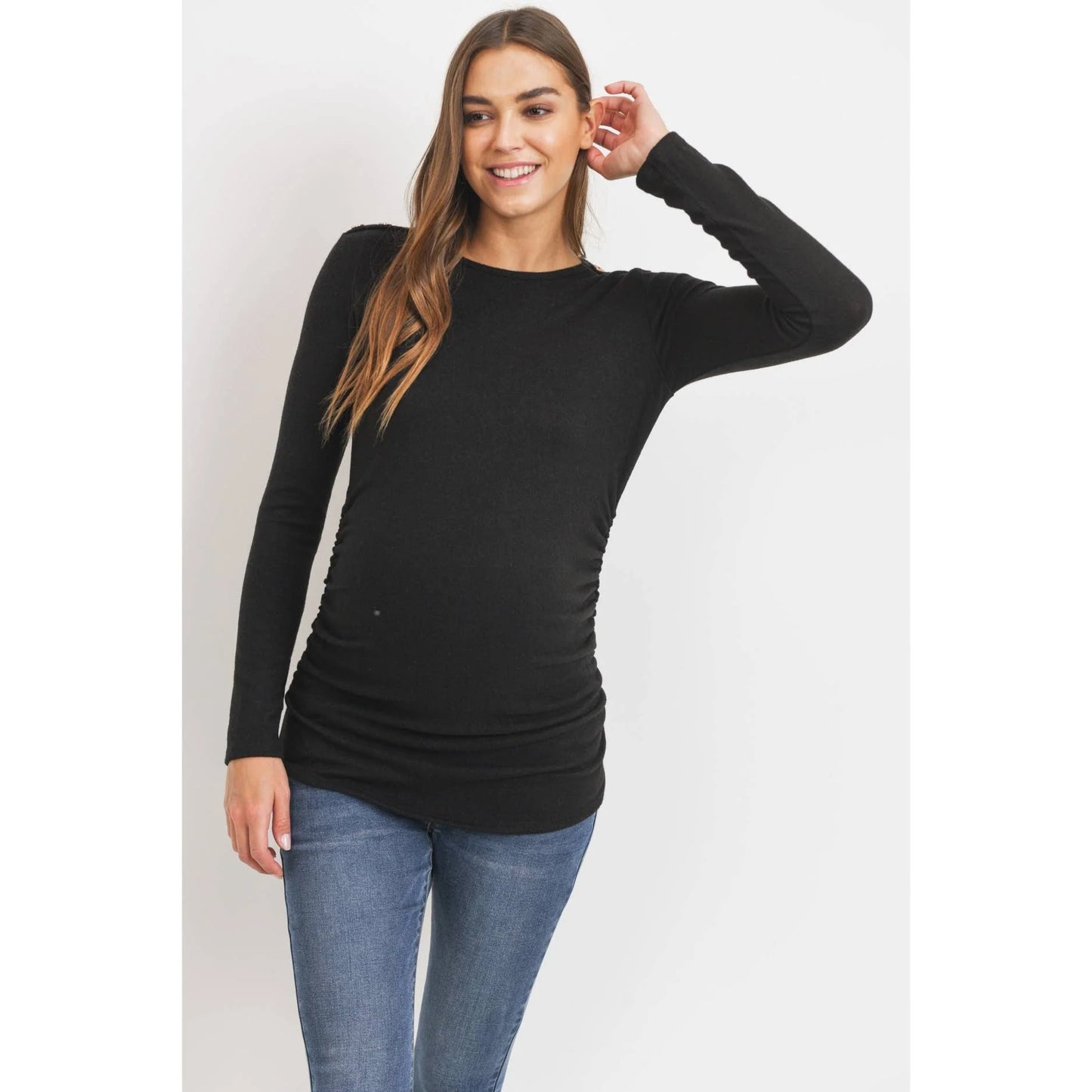 Hello Miz Black Long Sleeve - Size Medium