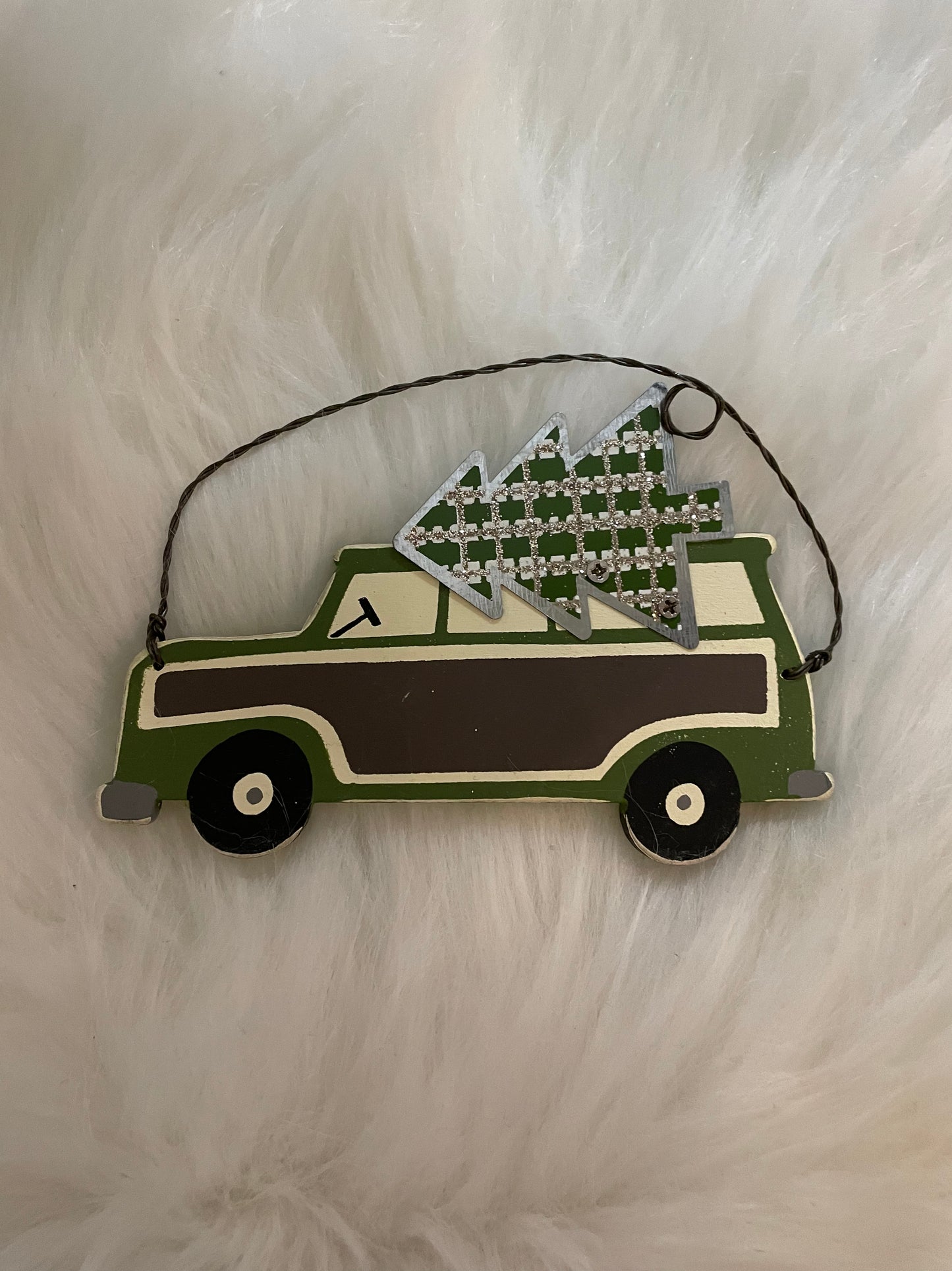 Car with Tree Ornament