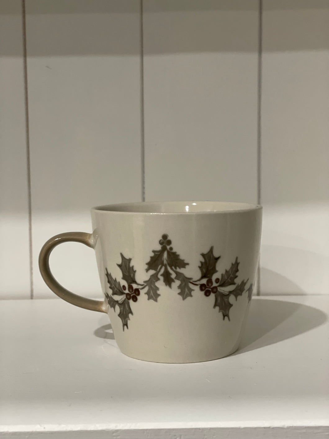 Stoneware Mug with Winter Scene