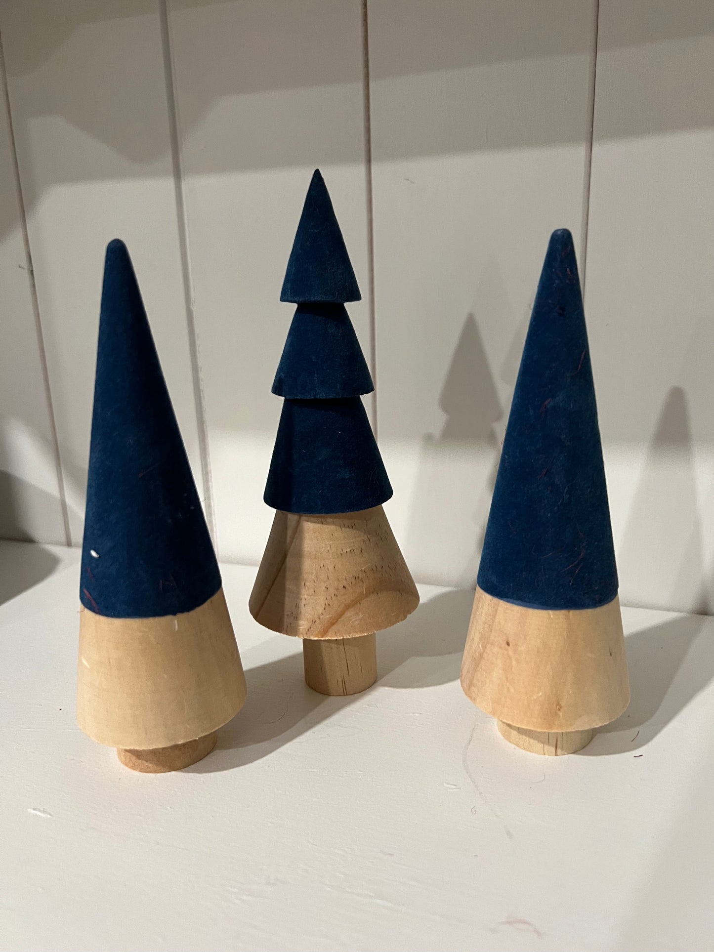 Wood and Felt Christmas Trees