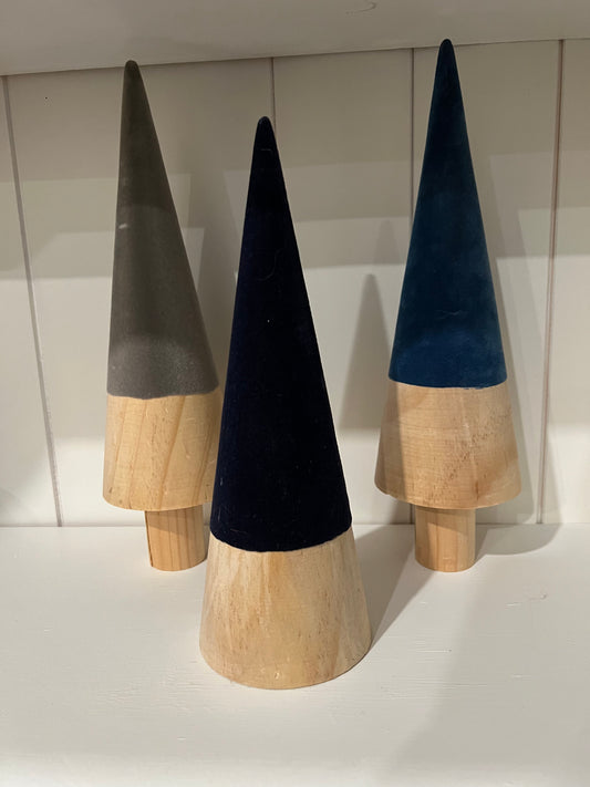 Wood and Felt Christmas Trees