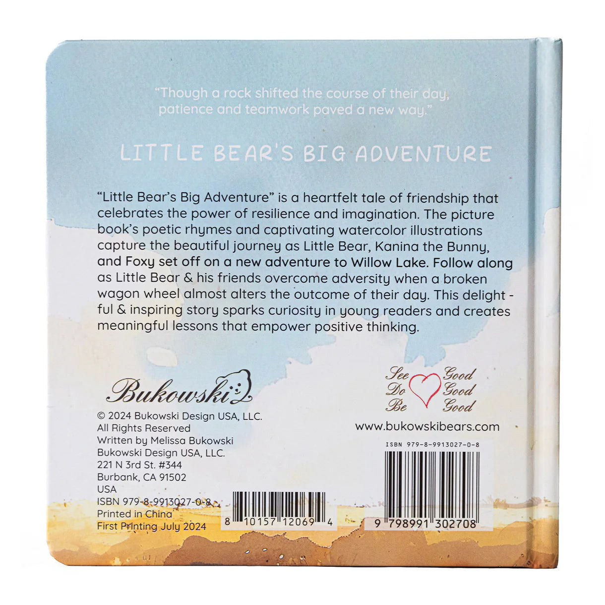 Bukowski Bears - Little Bear’s Big Adventure Book