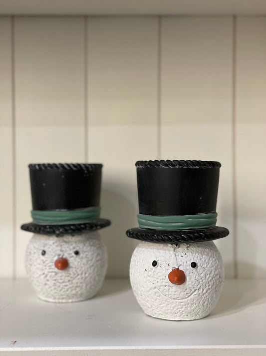 Snowman Candle Holder