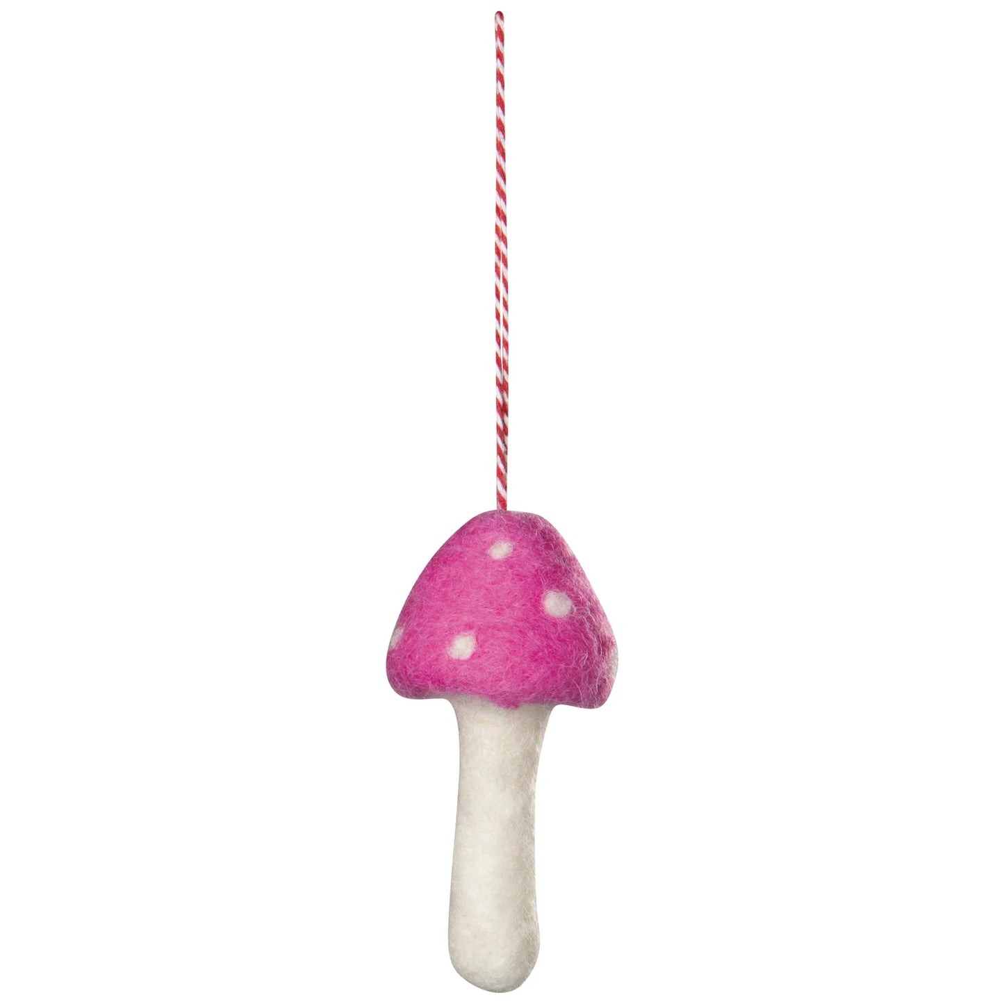 Toadstool Felt Christmas Tree Ornaments (Assorted)