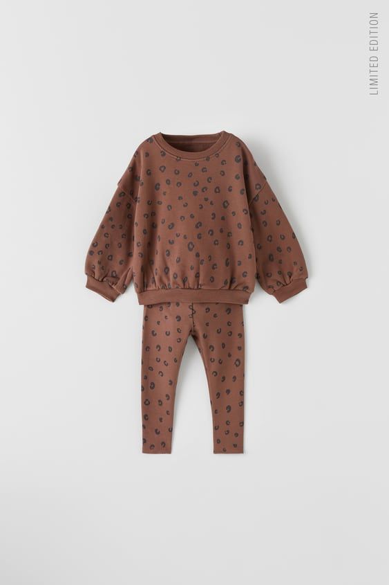 Zara Kids Cheetah Track Suit - Size 18/24 Months