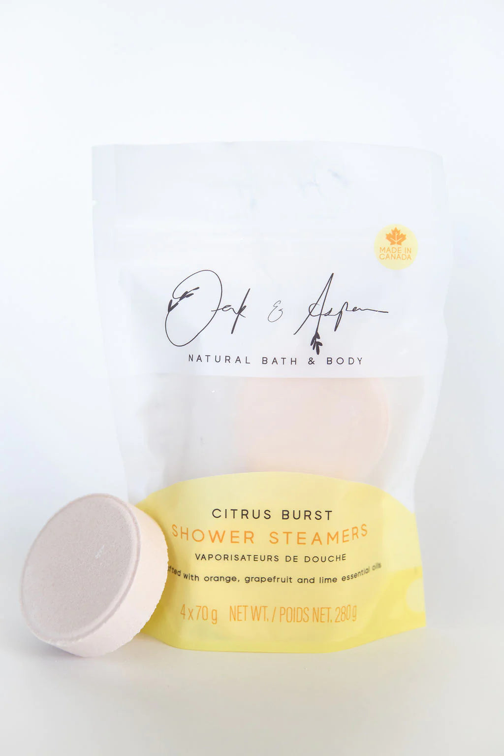 Oak and Aspen Shower Steamer - Citrus Burst