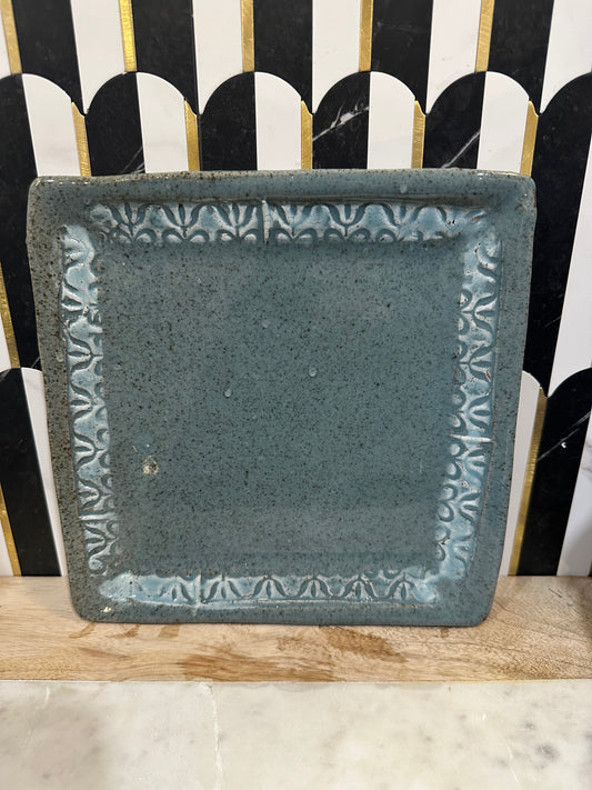 Square Pottery Plate