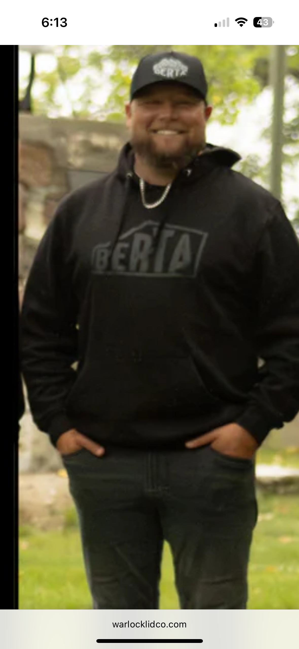 Berta Classic Blackout Hoodie