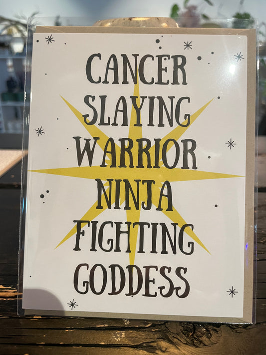 Cancer Slaying Goddess Card
