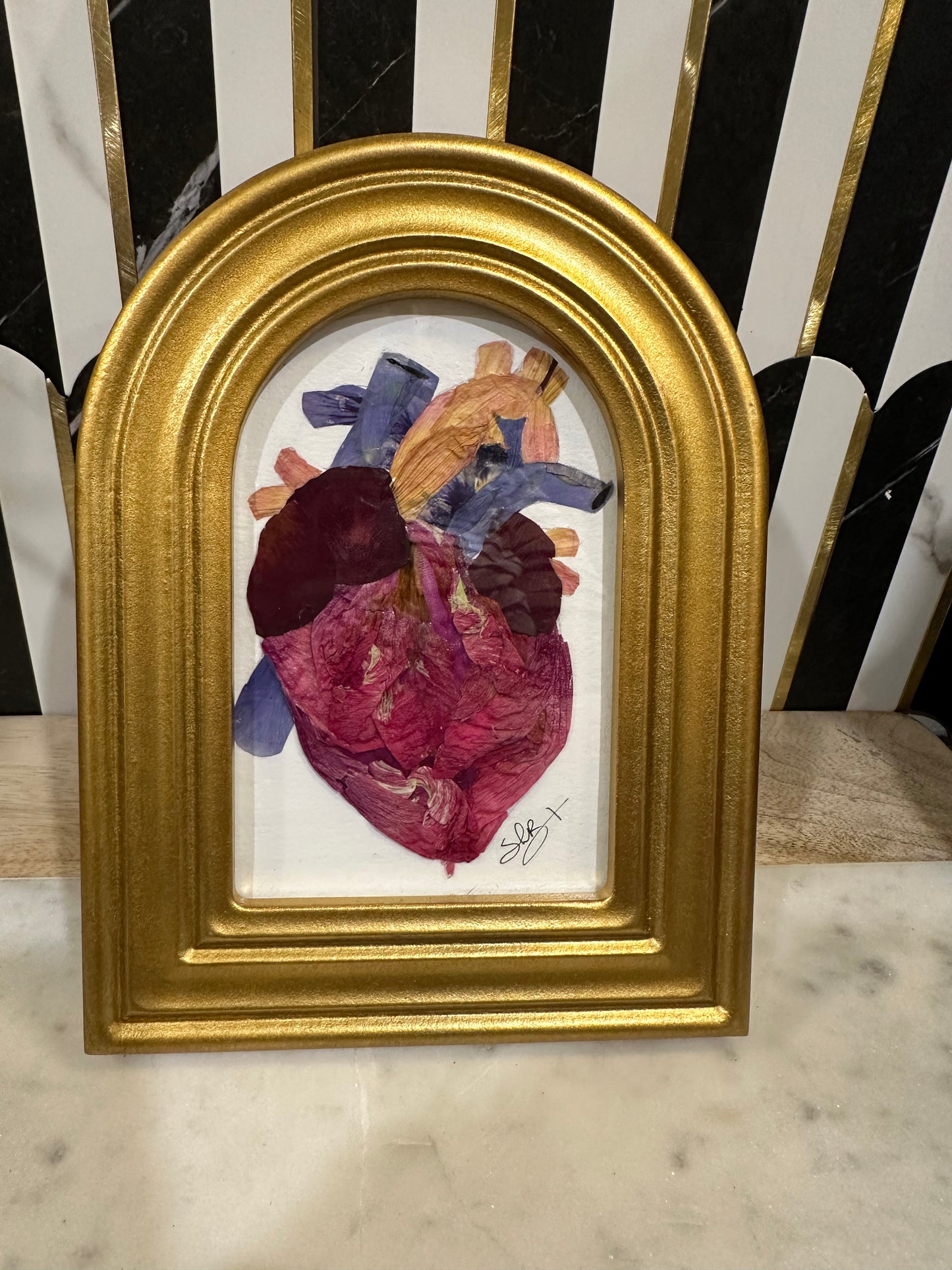 Floral Garden Art - 4x5 Human Heart