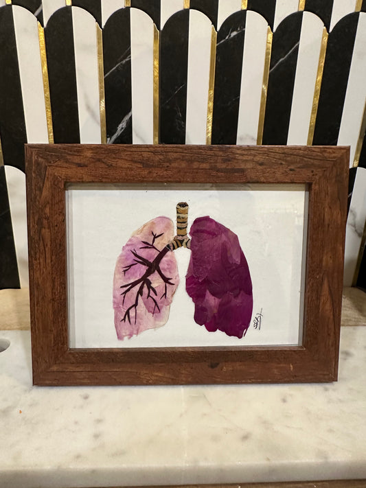 Floral Garden Art - 4x6 Lungs