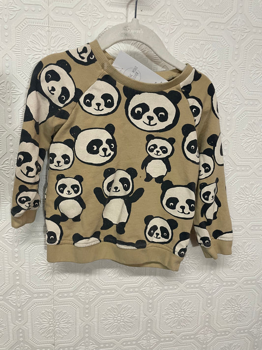 H&M Panda Crewneck 2T