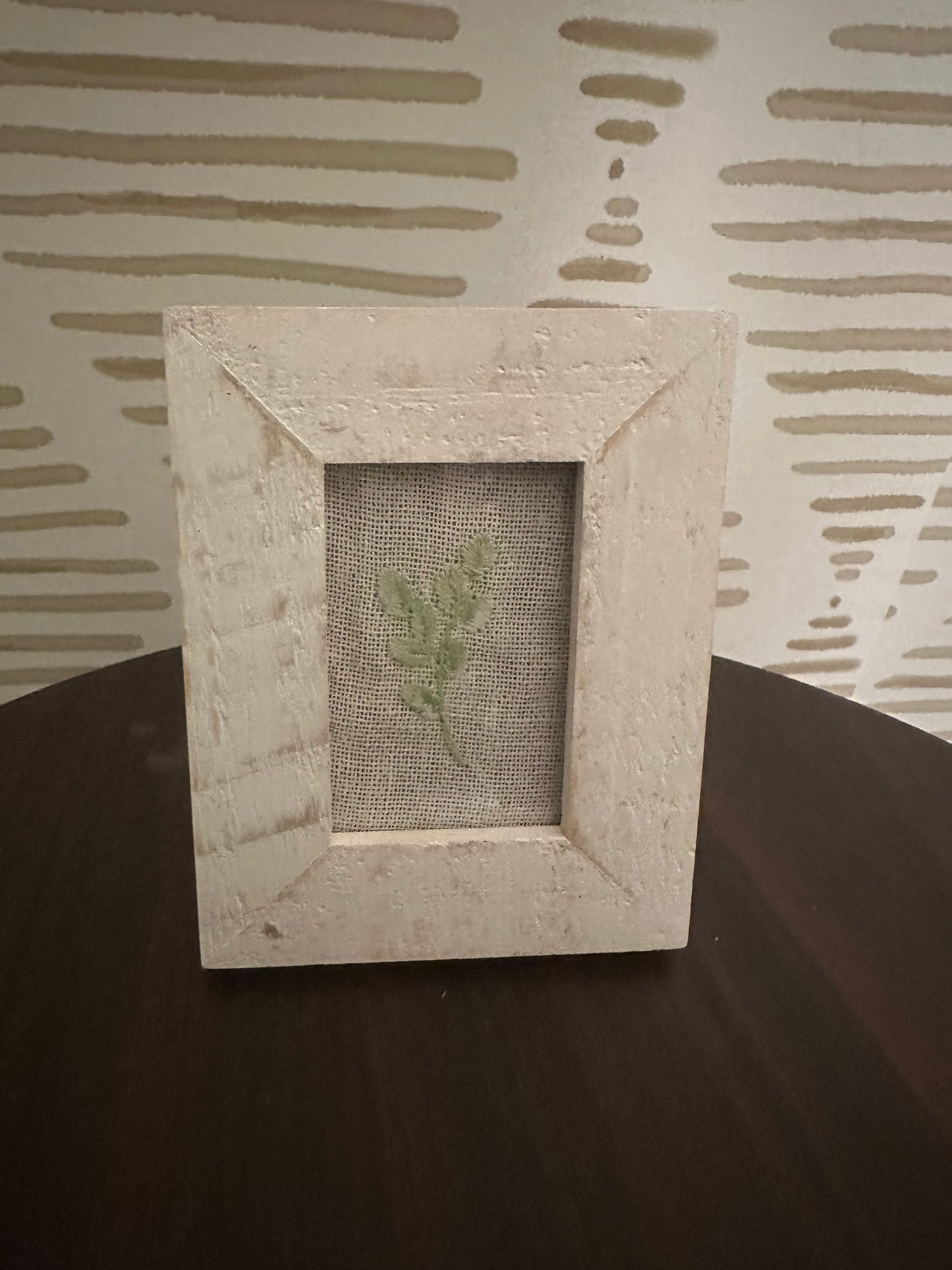 Needle and Fern - Embroidered Light Eucalyptus Stem