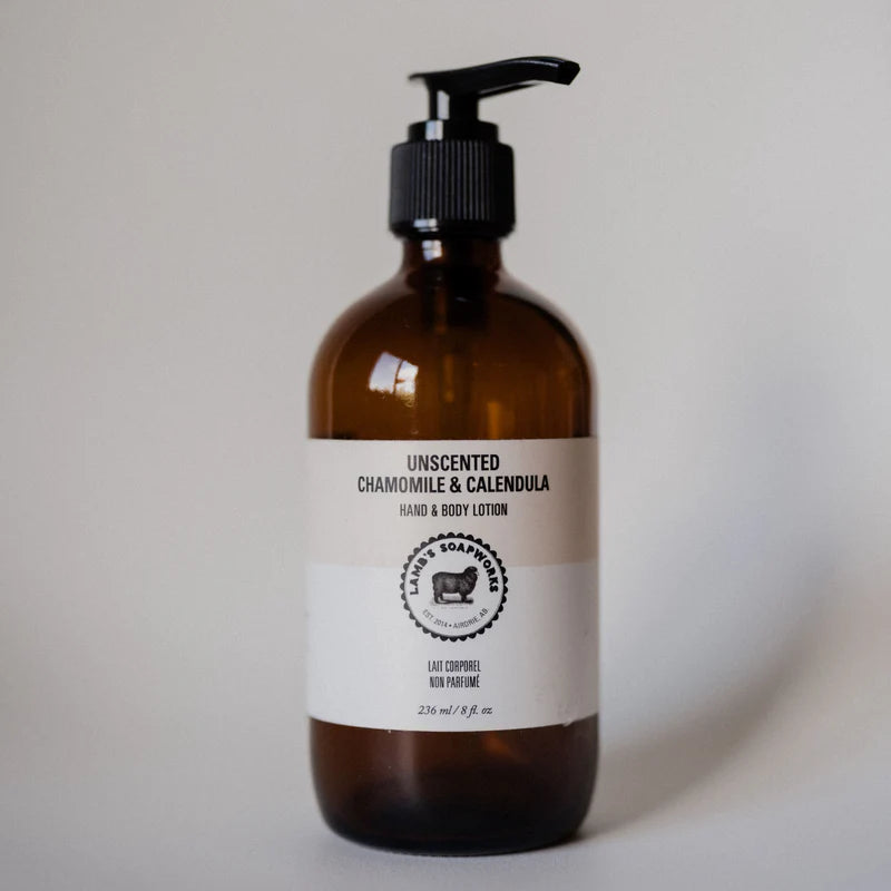 Unscented Moisturizing Hand & Body Lotion with Chamomile & Calendula