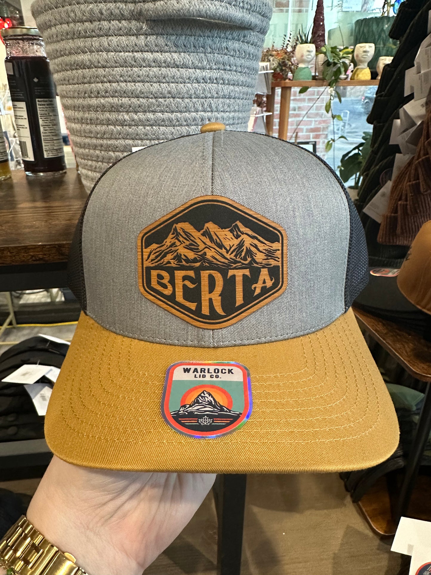 Berta 3 Sisters Mountains Snapback | Warlock Lid Co | Adjustable Trucker Hat