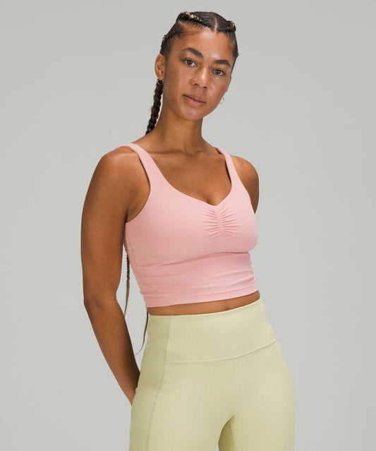 Lululemon Align Tank Gathered Front Light Pink - Size 8