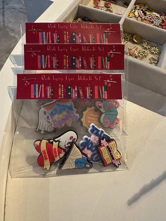 Book Lover Croc Jibbetz Set