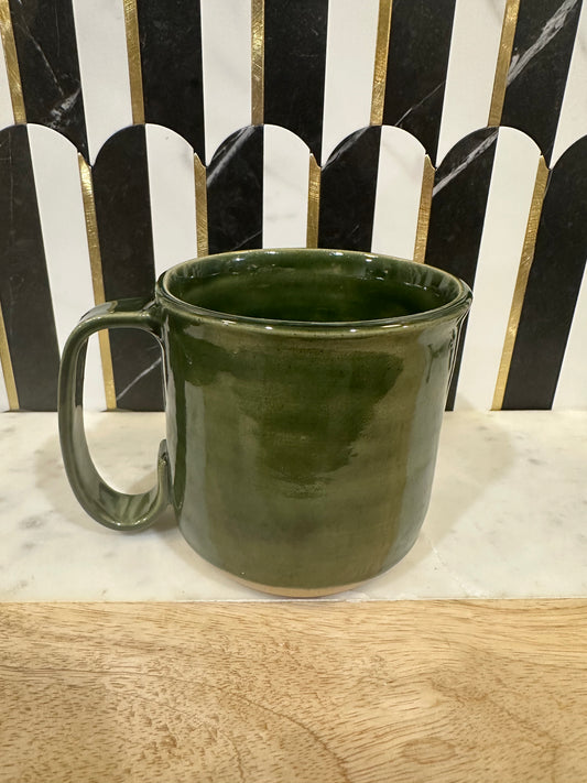 Green Pottery Mug - B