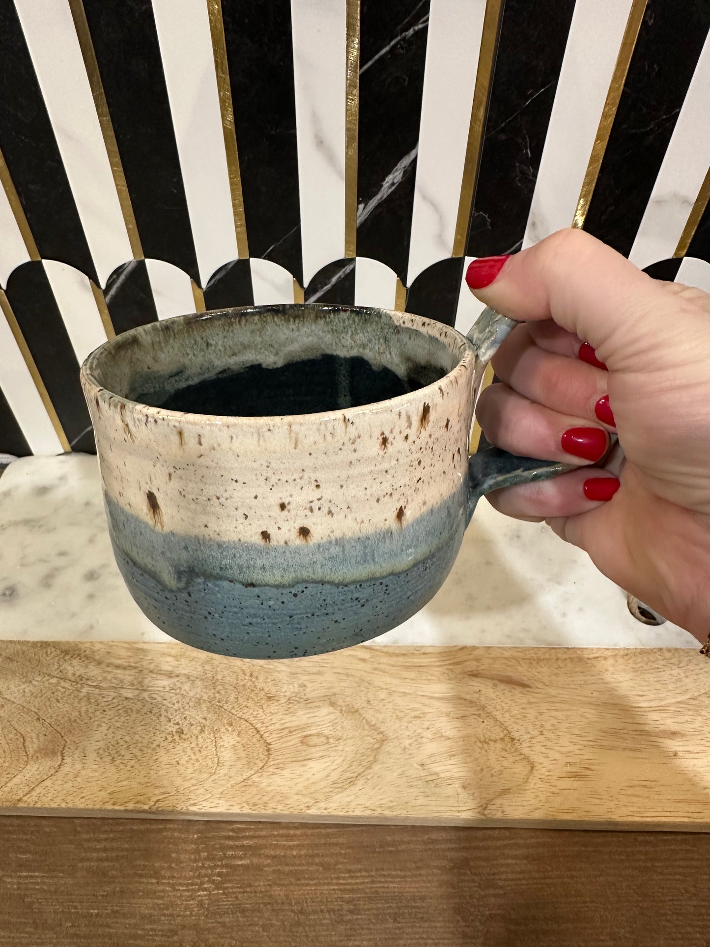 Ceramic Pottery Mug - D