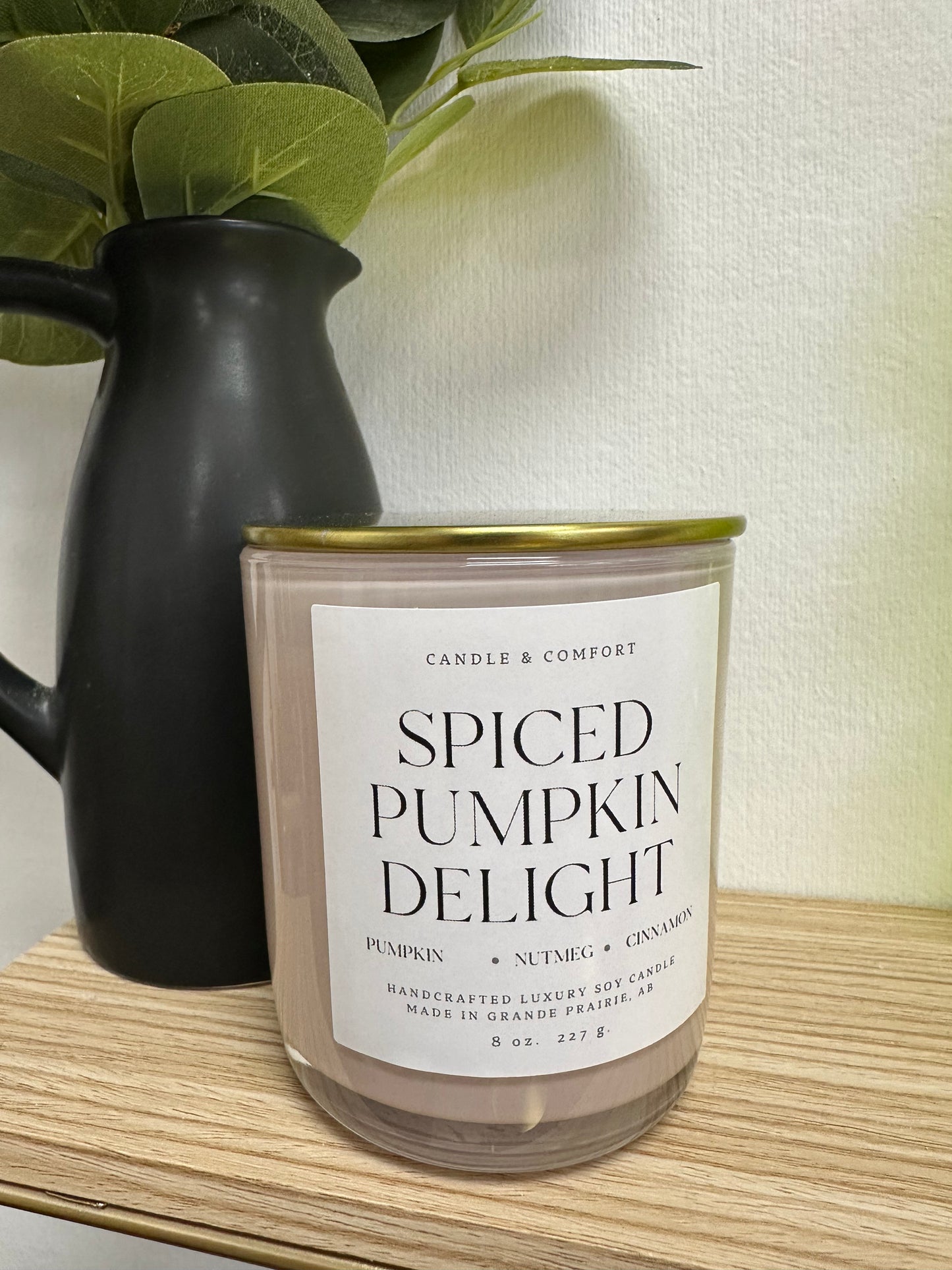Candle and Comfort Spiced Pumpkin Delight Candle