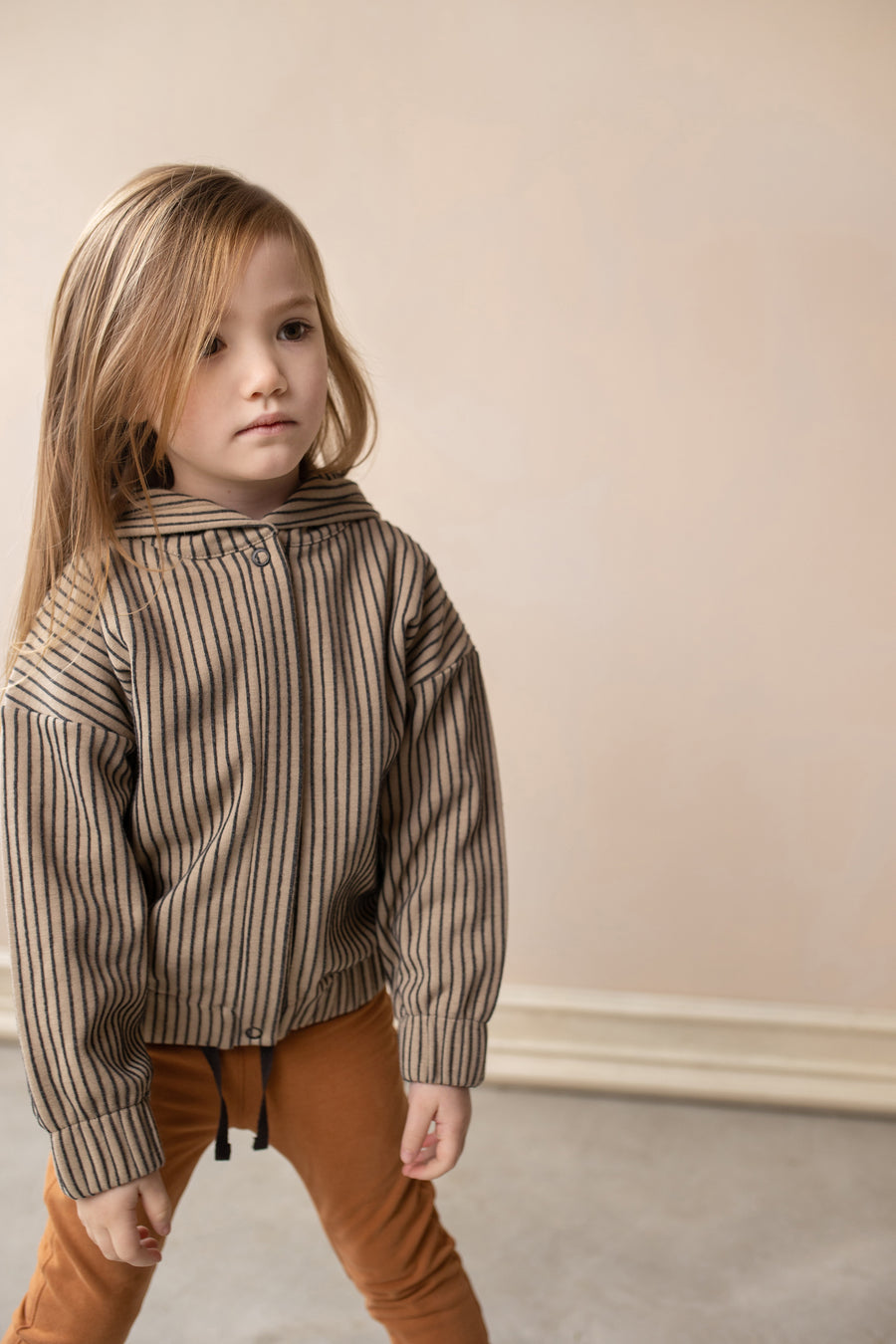 Phil and Phae Hooded Striped Jacket Sz 4T