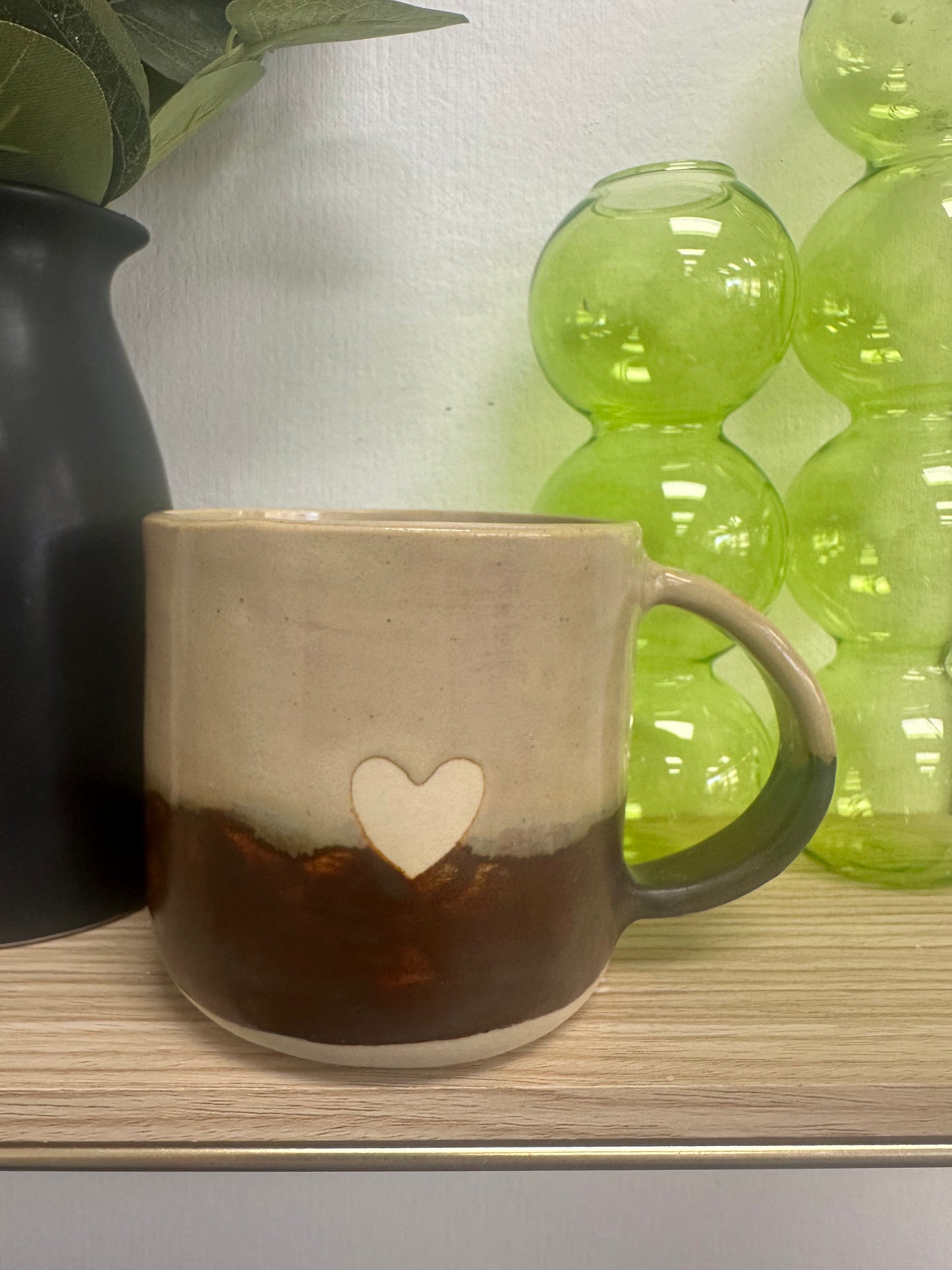 Tulie Pottery Heart Mug