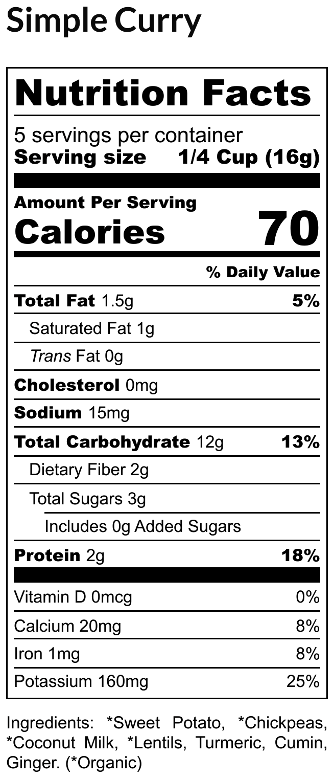 Boom Baby Simple Curry - 80g