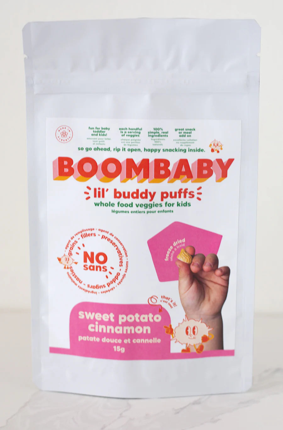 Boom Baby Lil’ Buddy Puffs - Sweet Potato Cinnamon